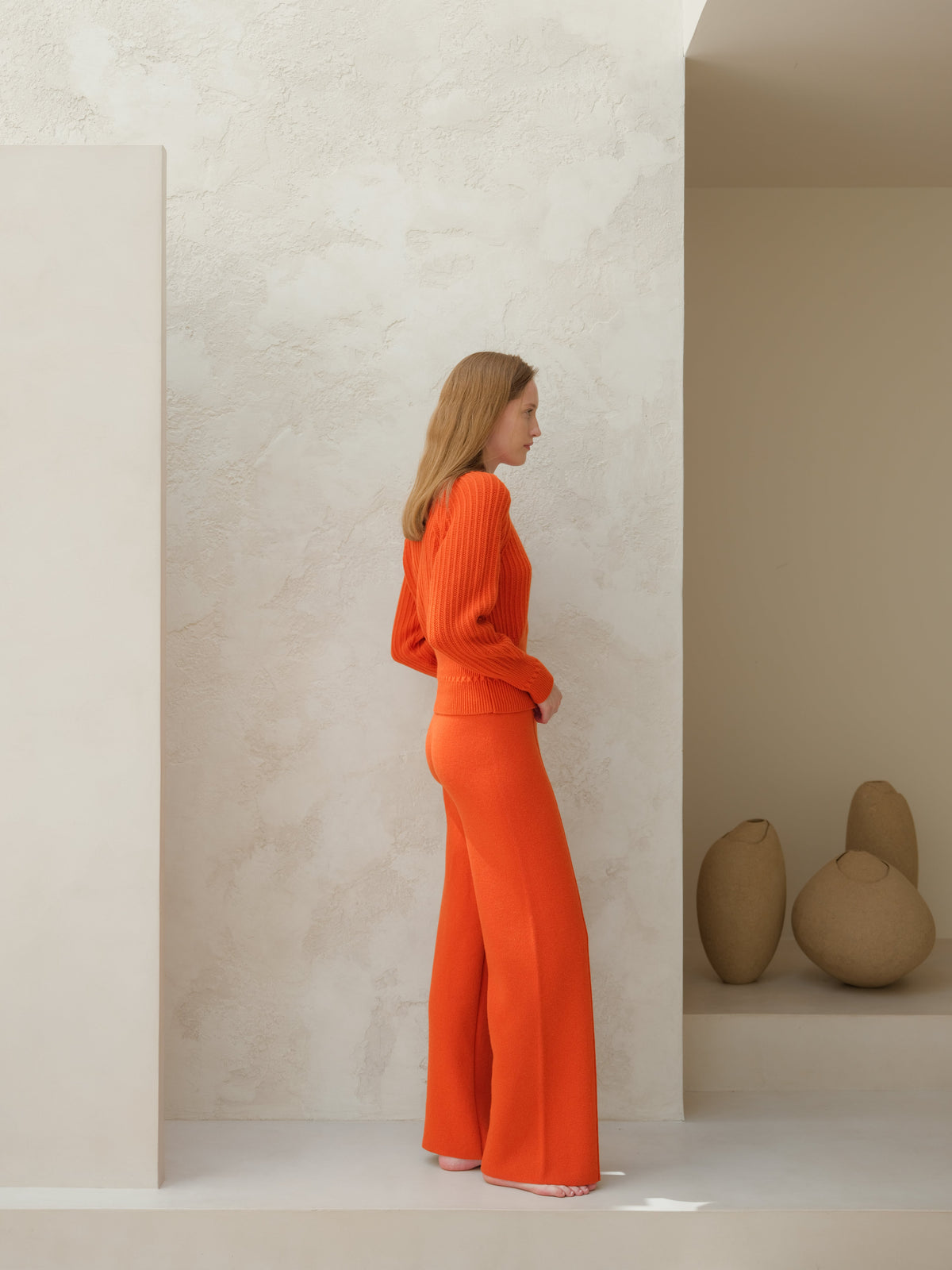 Cropped Cashmere-Blend Raglan Sweater