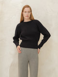 Cropped Cashmere-Blend Raglan Sweater