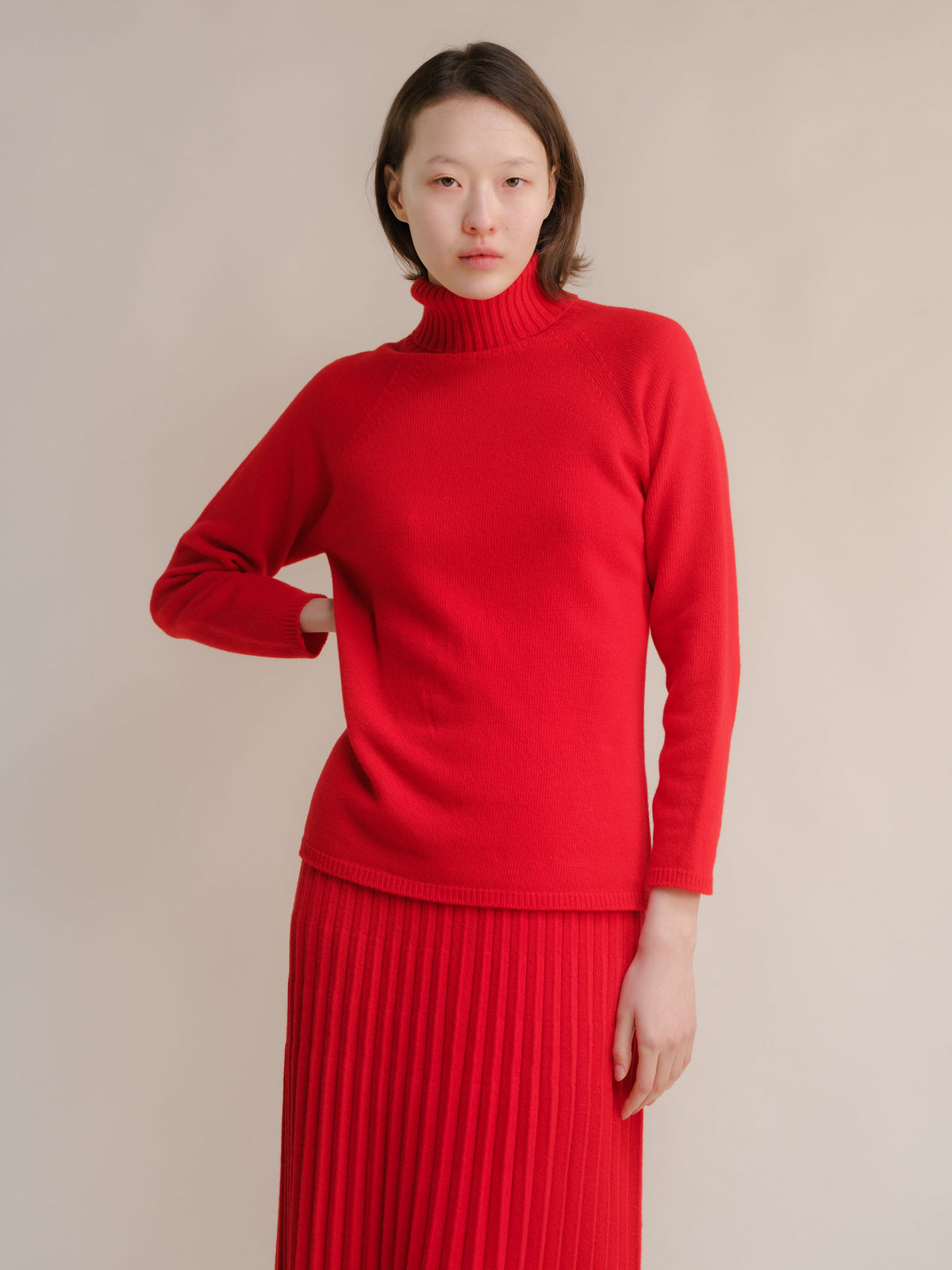 Cashmere Mix Turtleneck Sweater