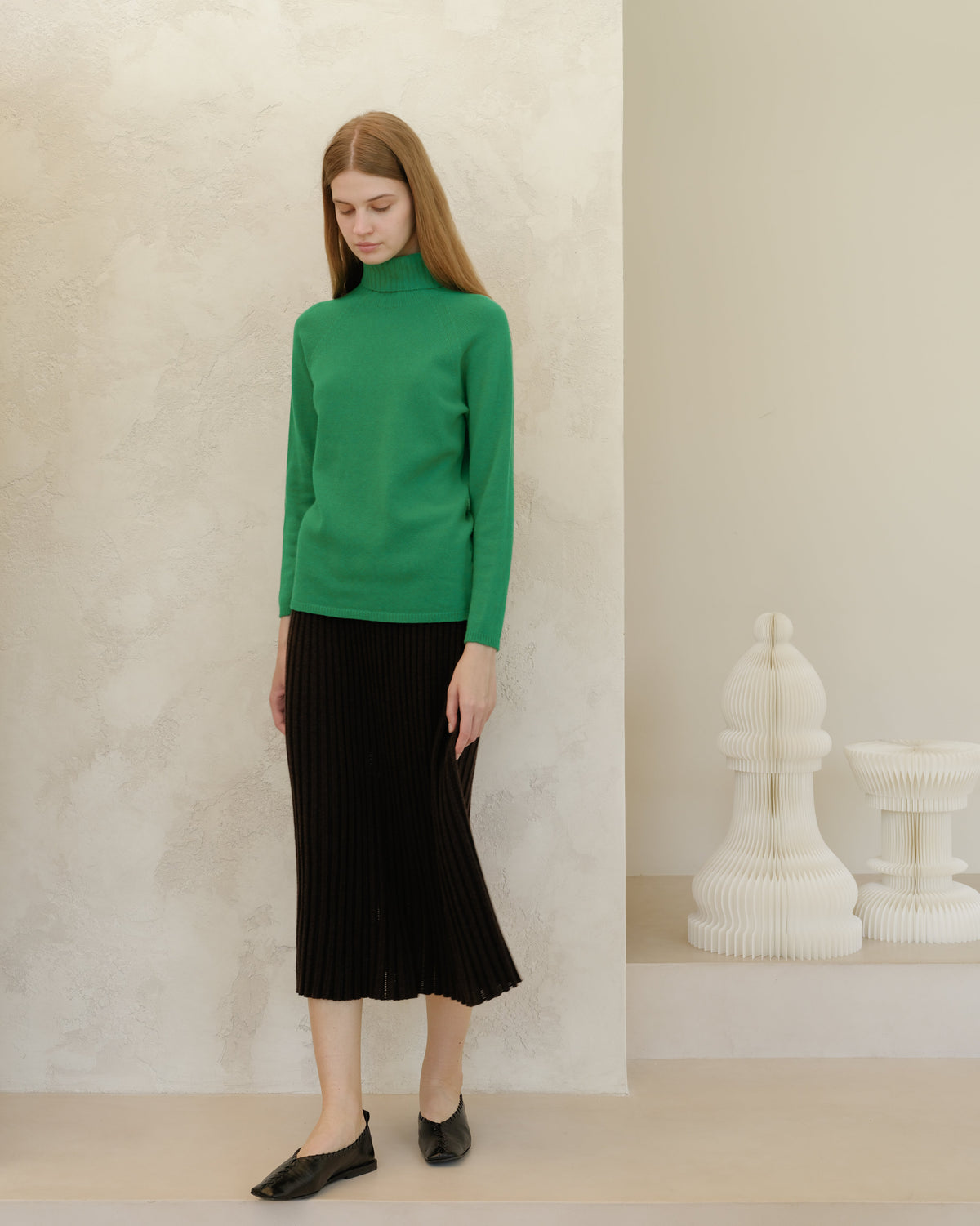 Cashmere Mix Turtleneck Sweater