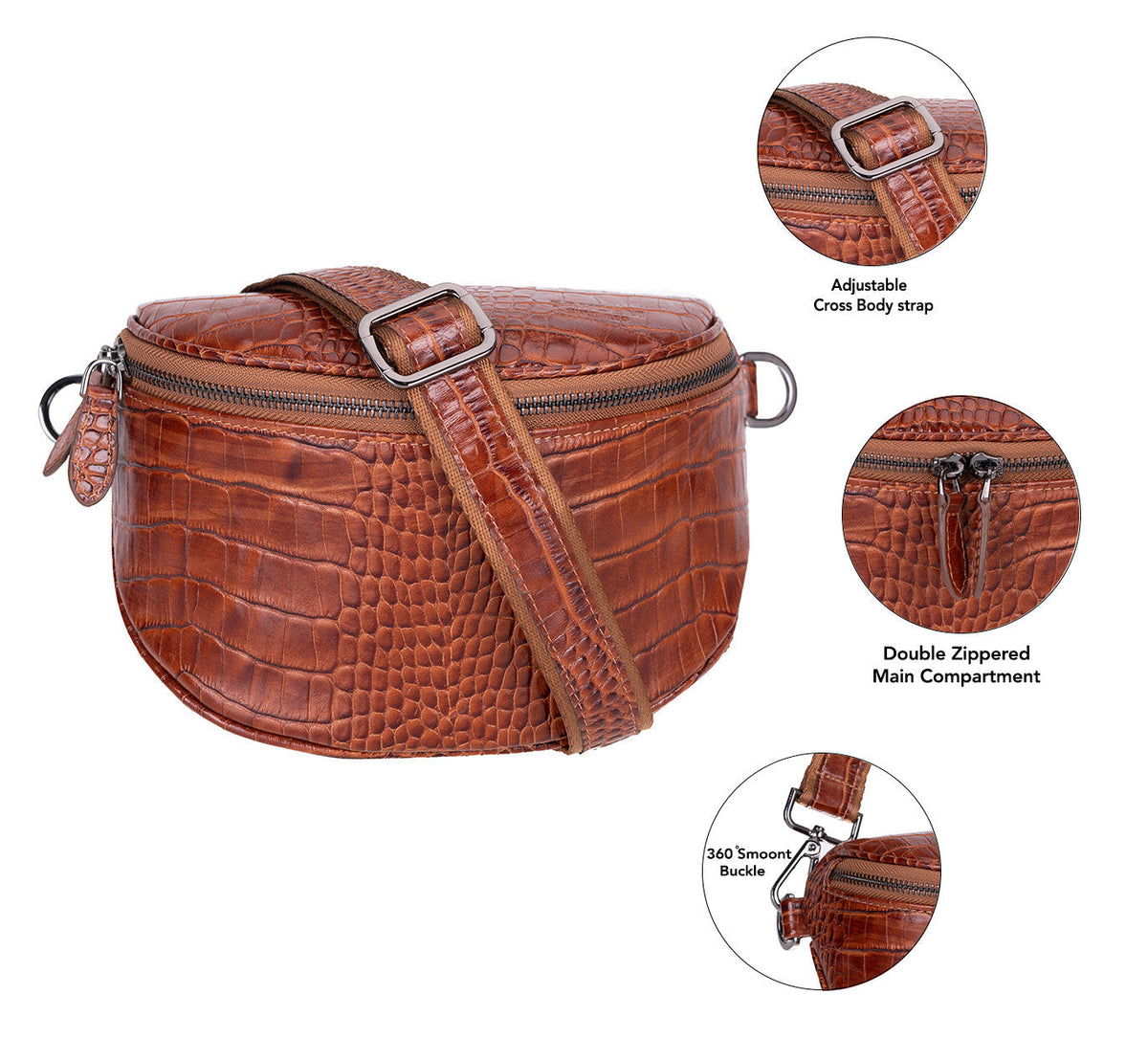 Alora Leather Crossbody Bag