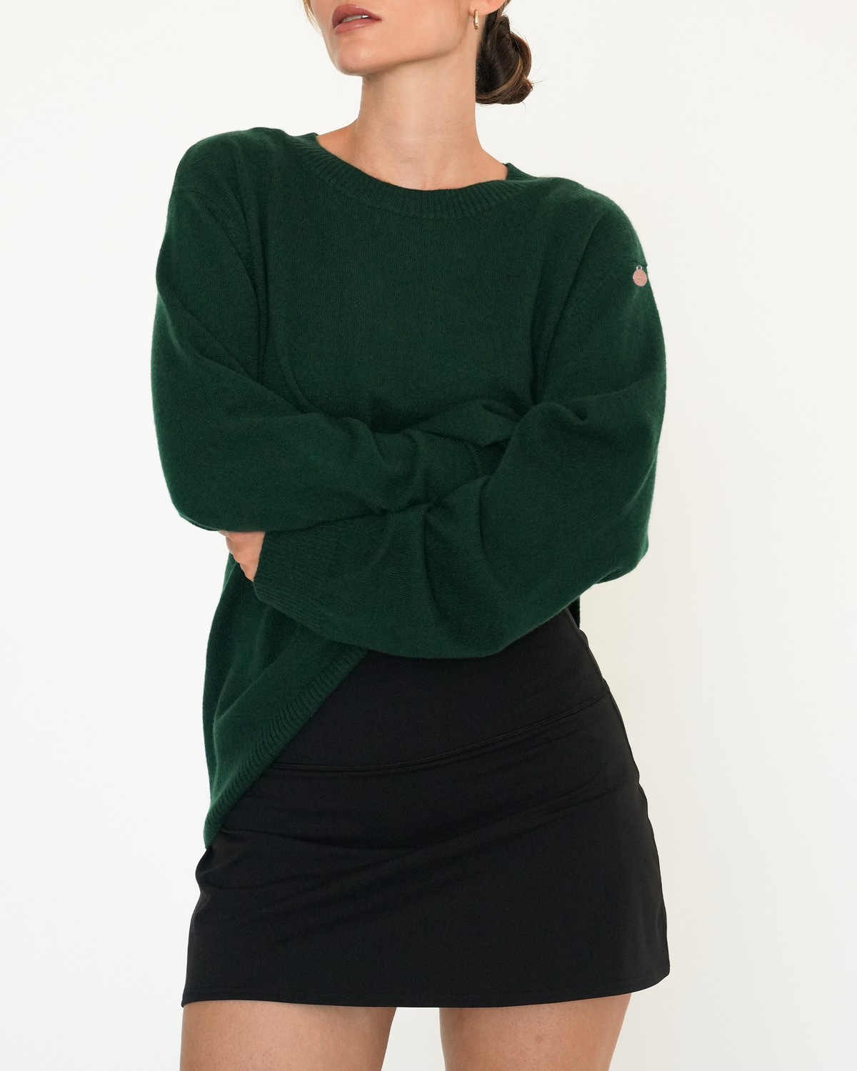 Beau Oversized Crewneck Cashmere Sweater