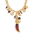 Magnetic Gold Charm Statement Necklace