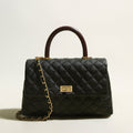 Quilted Caviar Leather Flap Bag