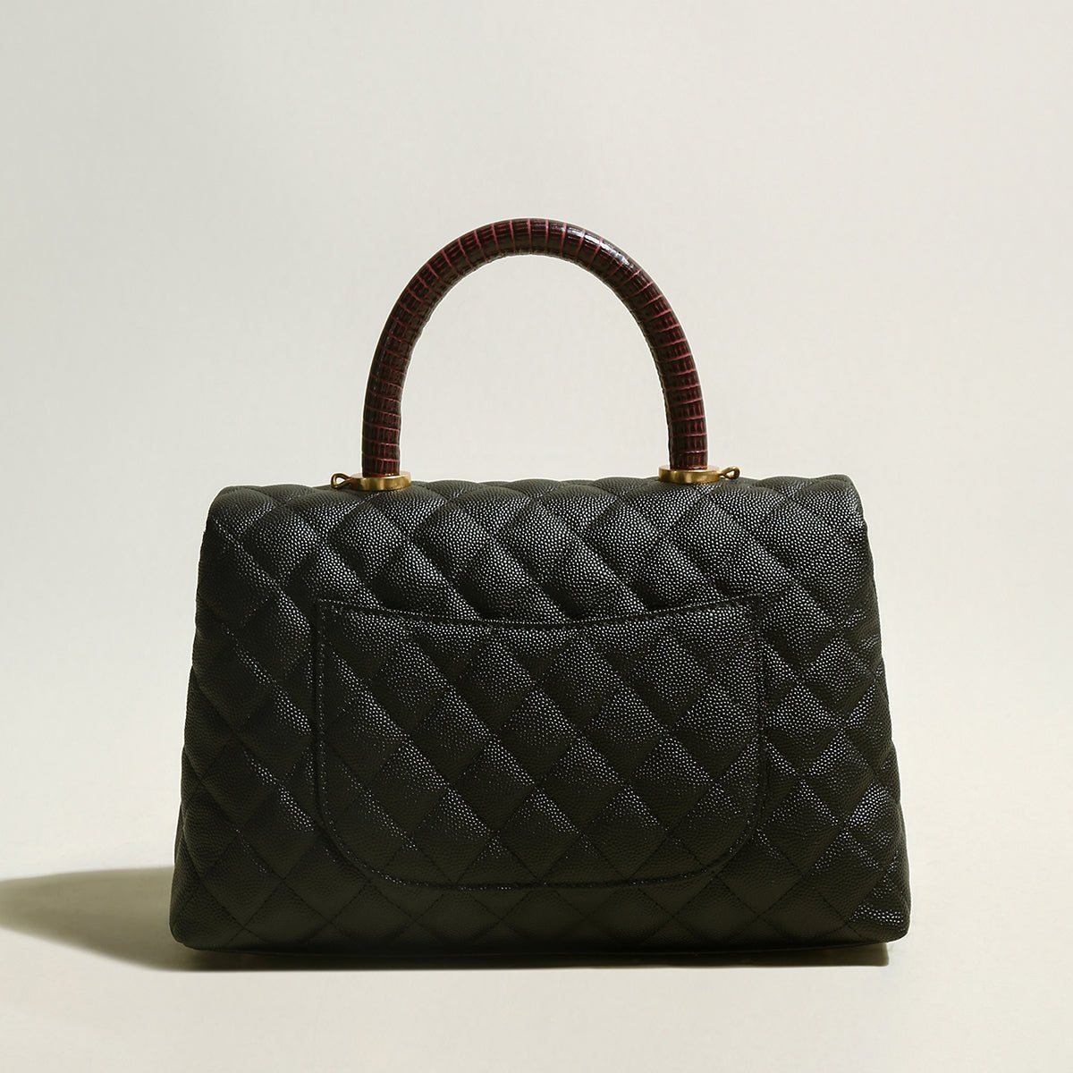 Quilted Caviar Leather Flap Bag