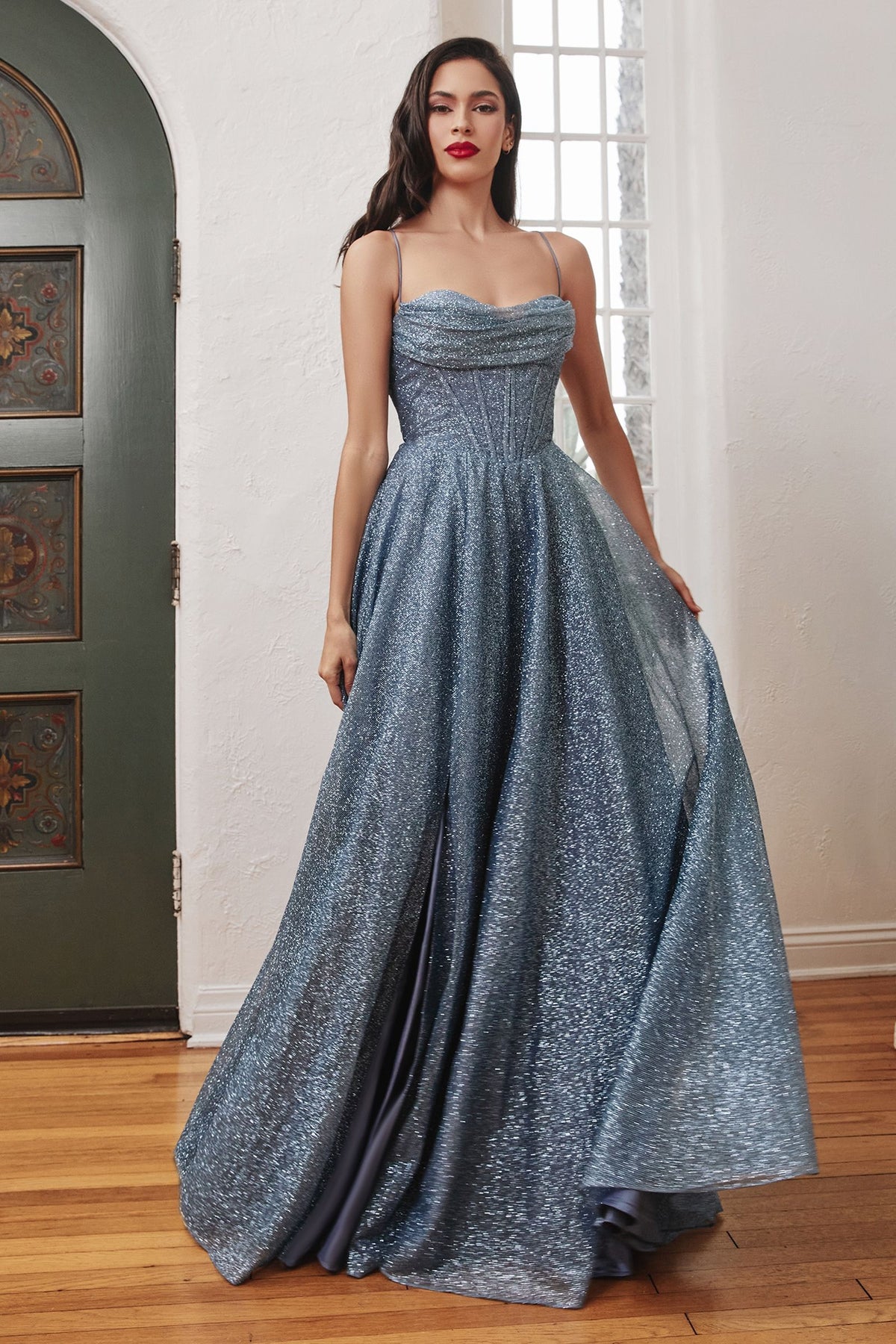 Glitter Corset Ball Gown