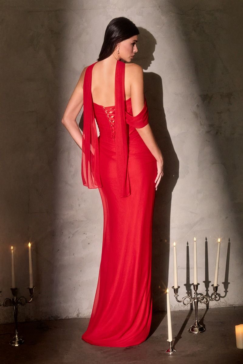 Pleated Chiffon Bridesmaid Gown