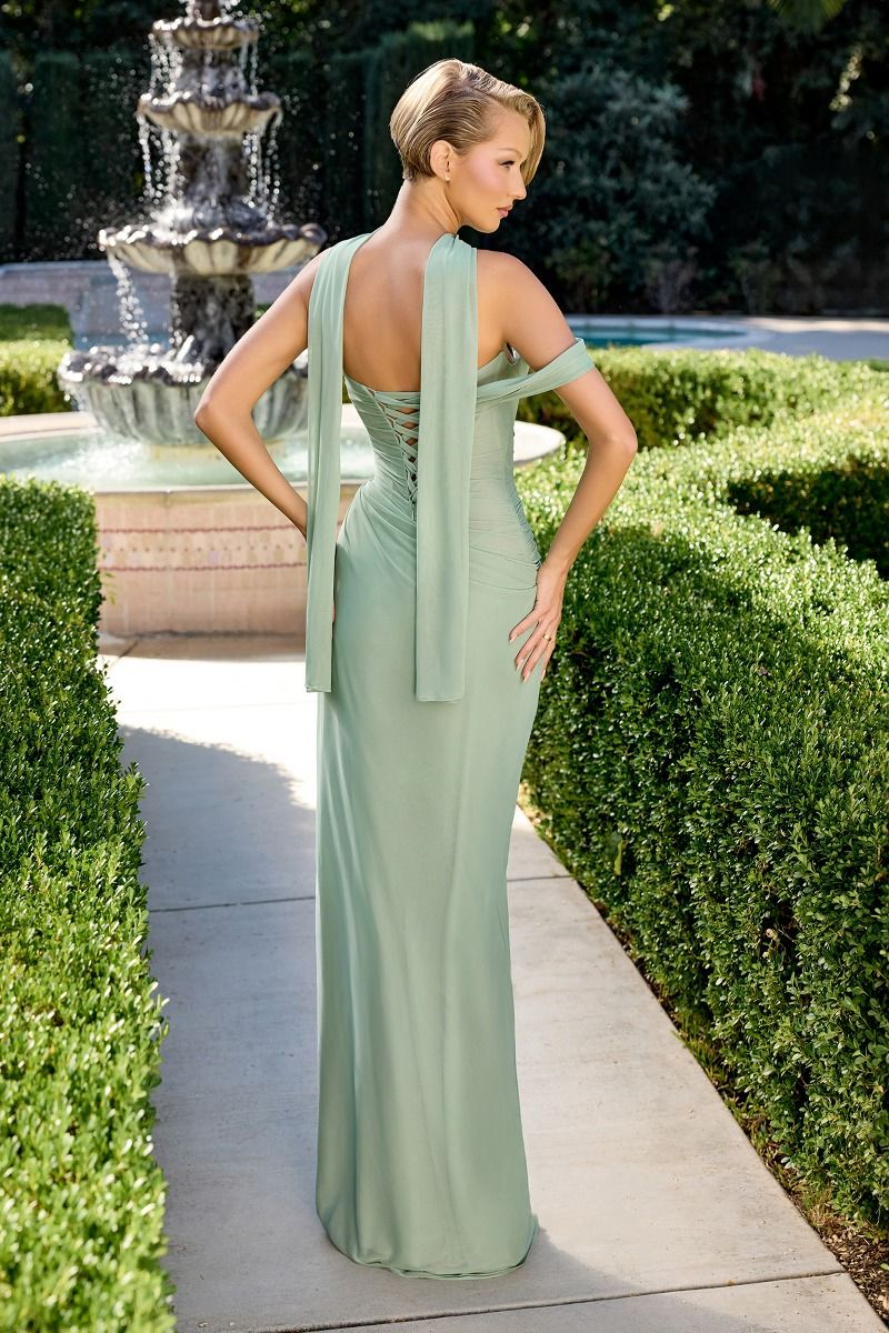 Pleated Chiffon Bridesmaid Gown