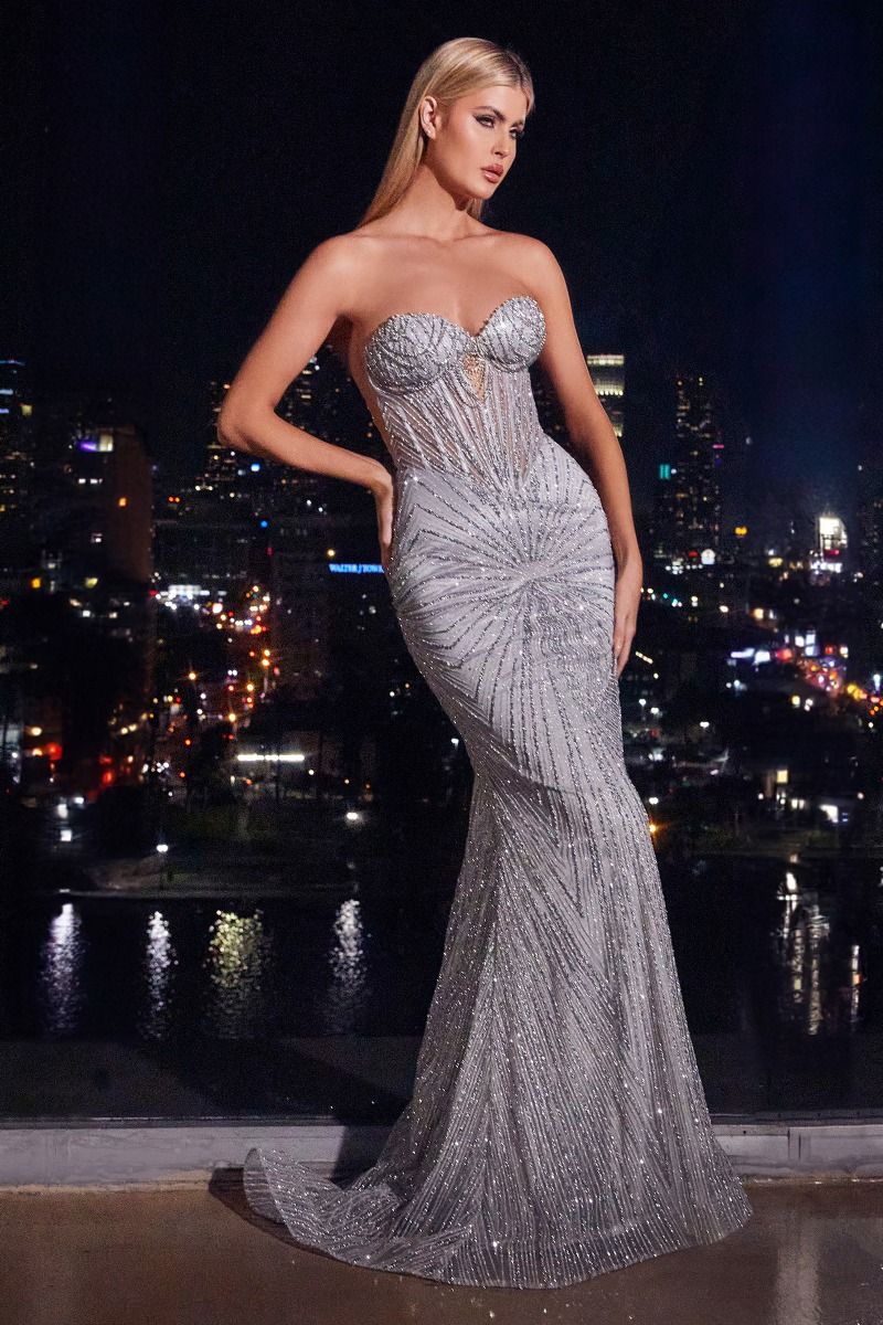 Beaded Sweetheart Mermaid Gown